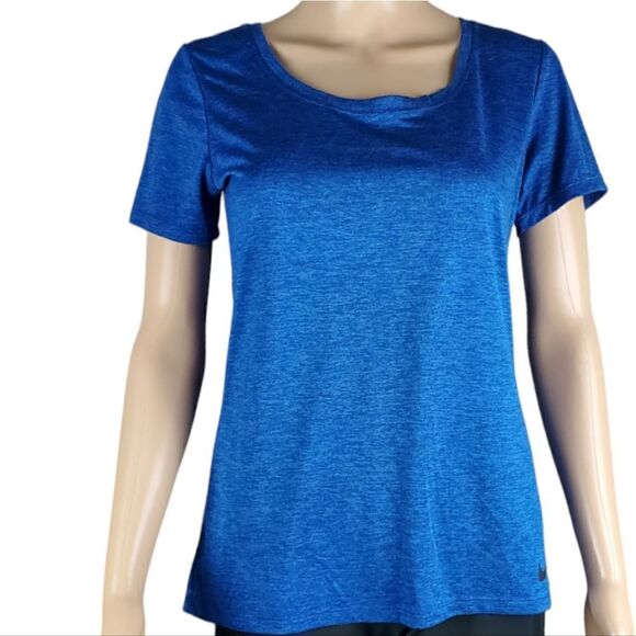 Nike Blue & Black Heathered T-Shirt - Picture 1 of 6
